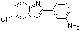 结构式 CAS# 439110-86-8, 3-(6-氯咪唑并[1,2-a]吡啶-2-基)苯胺