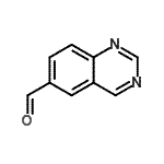 structure of CAS# 439811-22-0, 6-Quinazolinecarbaldehyde;6-Quinazolinecarboxaldehyde;quinazoline-6-carbaldehyde;Quinazoline-6-carboxaldehyde