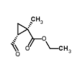 CAS 登录号：439913-11-8， 乙基(1R,2R)-2-甲酰基-1-甲基环丙烷羧酸酯