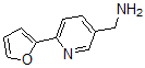structure of CAS# 441055-75-0, 6-(2-Furanyl)-3-Pyridinemethanamine;5-(Aminomethyl)-2-(Fur-2-Yl)Pyridine, 2-[5-(Aminomethyl)Pyridin-2-Yl]Furan;[6-Fur-2-Ylpyridin-3-Yl]Methylamine;5-(Aminomethyl)-2-Fur-2-Ylpyridine