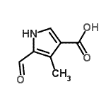 CAS#: 442563-21-5， 5-Formyl-4-Methyl-1H-Pyrrole-3-Carboxylic Acid