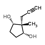 CAS#: 442668-74-8， (1R,2S,3S)-2-Methyl-2-(2-Propyn-1-Yl)-1,3-Cyclopentanediol