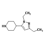 CAS#: 442876-37-1， 4-(1,3-Diethyl-1H-Pyrazol-5-Yl)Piperidine