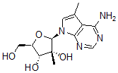 CAS#: 443642-53-3， 5-Methyl-7-(2-C-Methyl-beta-D-Ribofuranosyl)-7H-Pyrrolo[2,3-d]Pyrimidin-4-Amine