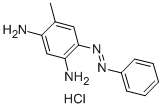 structure of CAS# 4438-16-8, Chrysoidine R;4-Methyl-6-Phenylazo-Benzene-1,3-Diamine Hydrochloride;4-Methyl-6-Phenylazobenzene-1,3-Diamine Hydrochloride;(5-Amino-2-Methyl-4-Phenylazo-Phenyl)Amine Hydrochloride
