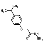 structure of CAS# 443905-53-1, 2-(4-Isopropylphenoxy)Acetohydrazide;2-[4-(methylethyl)phenoxy]acetohydrazide;2-[4-(propan-2-yl)phenoxy]acetohydrazide;acetic acid, [4-(1-methylethyl)phenoxy]-, hydrazide