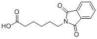 structure of CAS# 4443-26-9, 6-(1,3-Dioxo-1,3-Dihydro-Isoindol-2-Yl)-Hexanoic Acid;6-(1,3-Dioxoisoindolin-2-Yl)Hexanoic Acid;6-(1,3-Dioxo-2-Isoindolinyl)Hexanoic Acid;6-(1,3-Diketoisoindolin-2-Yl)Hexanoic Acid