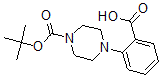structure of CAS# 444582-90-5, 4-(2-Carboxyphenyl)-1-Piperazinecarboxylic Acid 1-(1,1-Dimethylethyl) Ester
