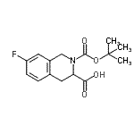 CAS#: 444583-26-0， 7-Fluoro-2-{[(2-Methyl-2-Propanyl)Oxy]Carbonyl}-1,2,3,4-Tetrahydro-3-Isoquinolinecarboxylic Acid