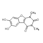CAS#: 444711-52-8， 6,7-Dihydroxy-1,3-Dimethyl[1]Benzofuro[2,3-d]Pyrimidine-2,4(1H,3H)-Dione