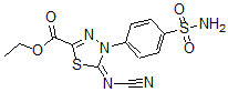 CAS#: 444791-17-7， 4-[4-(Aminosulfonyl)Phenyl]-5-(Cyanoimino)-4,5-Dihydro-1,3,4-Thiadiazole-2-carboxylic Acid Ethyl Ester