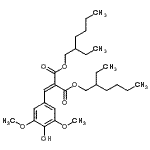 CAS#: 444811-29-4， Bis(2-Ethylhexyl) (4-Hydroxy-3,5-Dimethoxybenzylidene)Malonate