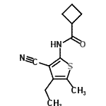 CAS#: 444935-17-5， N-(3-Cyano-4-Ethyl-5-Methyl-2-Thienyl)Cyclobutanecarboxamide