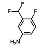 结构式 CAS# 445303-96-8, 3-(二氟甲基)-4-氟苯胺