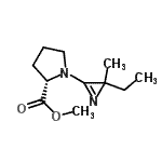 CAS#: 445396-40-7， Methyl 1-(2-ethyl-2-methyl-2H-aziren-3-yl)-L-prolinate