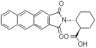 结构式 CAS# 446044-44-6, (1R,2R)-2-(1,3-二氧代-1,3-二氢-2H-萘并[2,3-f]异吲哚-2-基)环己烷羧酸