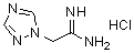 结构式 CAS# 446276-04-6, 2-(1H-1,2,4-三唑-1-基)乙脒盐酸盐(1:1)