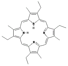 CAS#: 448-70-4， 2,8,12,18-Tetraethyl-3,7,13,17-Tetramethyl-21H,23H-Porphyrin
