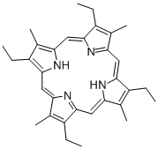 structure of CAS# 448-71-5, Etioporphyrin I;21H,23H-Porphine, 2,7,12,17-Tetraethyl-3,8,13,18-Tetramethyl-;Etioporphyrin
