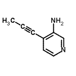 CAS 登录号：449173-28-8， 4-(1-丙炔-1-基)-3-吡啶胺
