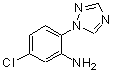 structure of CAS# 450399-92-5, 5-Chloro-2-(1H-1,2,4-Triazol-1-Yl)Aniline;5-chloro-2-(1,2,4-triazolyl)phenylamine;5-chloro-2-(1H-1,2,4-triazol-1-yl)aniline;MFCD04971015