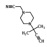 CAS#: 451494-39-6， 2-[4-(1,1-Dimethylprop-2-Ynyl)Piperazin-1-Yl]Acetonitrile