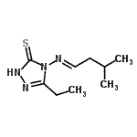 CAS#: 452277-41-7， 5-Ethyl-4-[(E)-(3-Methylbutylidene)Amino]-2,4-Dihydro-3H-1,2,4-Triazole-3-Thione