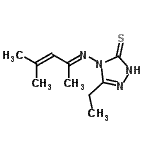 CAS#: 452278-42-1， 5-Ethyl-4-[(E)-(4-Methyl-3-Penten-2-Ylidene)Amino]-2,4-Dihydro-3H-1,2,4-Triazole-3-Thione