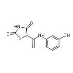 CAS#: 452368-78-4， N-(3-Hydroxyphenyl)-2,4-Dioxo-1,3-Thiazolidine-5-Carboxamide