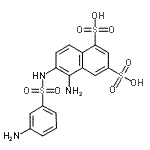 CAS#: 454705-71-6， 5-Amino-6-{[(3-Aminophenyl)Sulfonyl]Amino}-1,3-Naphthalenedisulfonic Acid