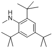 structure of CAS# 4566-64-7, 2,4,6-Tri-Tert-Butyl-N-Methylaniline;2,4,6-TRI-TERT-BUTYL-N-METHYLANILINE, 95 %;N-METHYL-2,4,6-TRI-TERT-BUTYLANILINE;2,4,6-TRI-TERT-BUTYL-N-METHYLANILINE