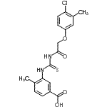 CAS#: 461397-53-5， 3-({[(4-Chloro-3-Methylphenoxy)Acetyl]Carbamothioyl}Amino)-4-Methylbenzoic Acid