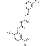 CAS#: 461402-48-2， 4-Methyl-3-({[(3-Methylphenoxy)Acetyl]Carbamothioyl}Amino)Benzoic Acid