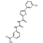 CAS#: 461407-75-0， 3-({[5-(3-Chlorophenyl)-2-Furoyl]Carbamothioyl}Amino)Benzoic Acid