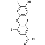 CAS#: 4618-45-5， 4-(4-Hydroxy-3-Iodophenoxy)-3,5-Diiodobenzoic Acid