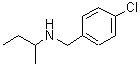 结构式 CAS# 46234-40-6, N-(4-氯苄基)-2-丁胺