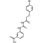 CAS#: 462612-73-3， 3-({[(4-Bromophenoxy)Acetyl]Carbamothioyl}Amino)Benzoic Acid