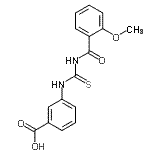 CAS#: 462612-78-8， 3-{[(2-Methoxybenzoyl)Carbamothioyl]Amino}Benzoic Acid