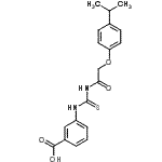 CAS#: 462614-57-9， 3-({[(4-Isopropylphenoxy)Acetyl]Carbamothioyl}Amino)Benzoic Acid
