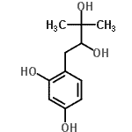 CAS 登录号：464920-07-8， 4-(2,3-二羟基-3-甲基丁基)-1,3-苯二酚