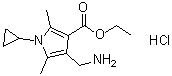 CAS#: 465515-33-7， Ethyl 4-(Aminomethyl)-1-Cyclopropyl-2,5-Dimethyl-1H-Pyrrole-3-Carboxylate Hydrochloride (1:1)