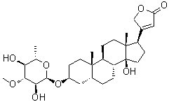 CAS 登录号：466-07-9， 黄夹次甙乙