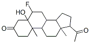 CAS#: 4660-45-1， 17-Acetyl-6-Fluoro-5-Hydroxy-10,13-Dimethyl-2,4,6,7,8,9,11,12,14,15,16,17-Dodecahydro-1H-Cyclopenta[a]Phenanthren-3-One