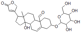 CAS#: 468-15-5， 3Β-(beta-D-Glucopyranosyloxy)-14-Hydroxy-19-Oxocarda-5,20(22)-Dienolide