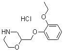 CAS#: 46817-91-8， 2-((2-Ethoxyphenoxy)methyl)morpholine hydrochloride