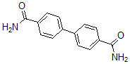 structure of CAS# 46902-08-3, [1,1'-Biphenyl]-4,4'-Dicarboxamide;[1,1'-BIPHENYL]-4,4'-DICARBOXAMIDE;4,4''-BIS(CARBAMOYL)BIPHENYL