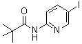 结构式 CAS# 470463-36-6, N-(5-碘-吡啶-2-基)-2,2-二甲基-丙酰胺