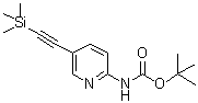 structure of CAS# 470463-41-3, 2-Methyl-2-Propanyl {5-[(Trimethylsilyl)Ethynyl]-2-Pyridinyl}Carbamate;(5-Trimet<wbr>hylsilany<wbr>lethynyl-<wbr>pyridin-2<wbr>-yl)-carb<wbr>amic acid<wbr> tert-but<wbr>yl ester;(5-TRIMET<wbr>HYLSILANY<wbr>LETHYNYL-<wbr>PYRIDIN-2<wbr>-YL)-CARB<wbr>AMICACIDT<wbr>ERT-BUTYL<wbr>ESTER;tert-buty<wbr>l (5-((tr<wbr>imethylsi<wbr>lyl)ethyn<wbr>yl)pyridi<wbr>n-2-yl)ca<wbr>rbamate