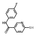 CAS#: 470465-75-9， N-(4-Fluorophenyl)-6-Thioxo-1,6-Dihydro-3-Pyridinecarboxamide