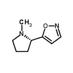 CAS#: 472960-17-1， 5-[(2S)-1-Methyl-2-Pyrrolidinyl]-1,2-Oxazole